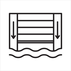 illustration of the floodgates closing