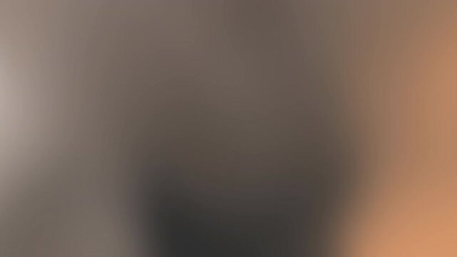 Blurred gradient shifts from dark center to warm peach edges; abstract, indistinct shapes. Soft glow