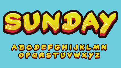 yellow bold street brush graffiti typography