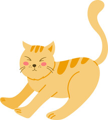Naklejka premium cute cat illustration
