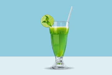 Margarita or Daiquiri tasty alcohol cocktail in glass