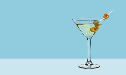 Margarita or Daiquiri tasty alcohol cocktail in glass