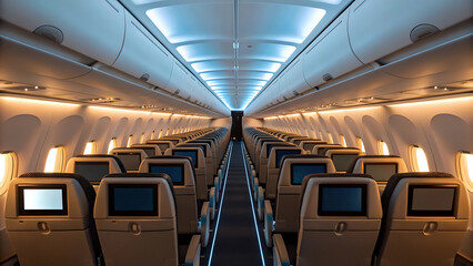 Fototapeta premium interior of a plane
