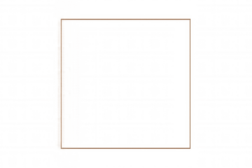 Minimal transparent background with a simple brown rectangular border, featuring a checkered grid pattern for design elements