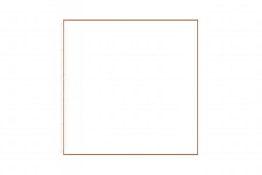 Minimal transparent background with a simple brown rectangular border, featuring a checkered grid pattern for design elements