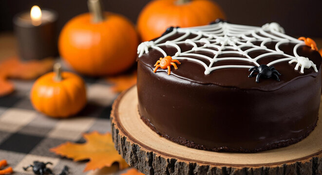 Spooky treats and autumn decor for a festive Halloween celebration