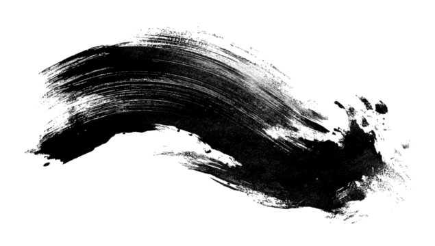 Abstract brushstroke design