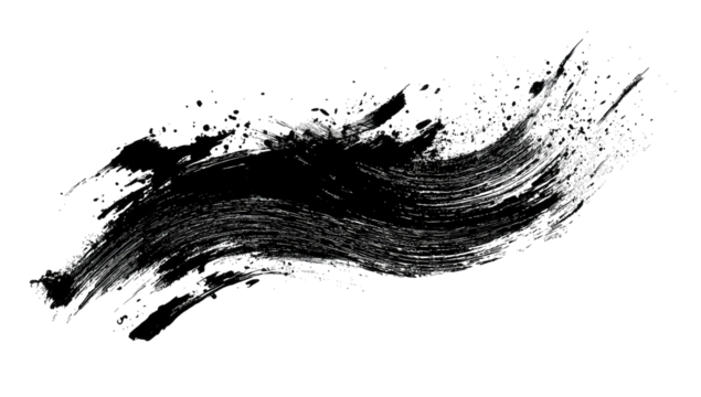 Abstract grayscale splash