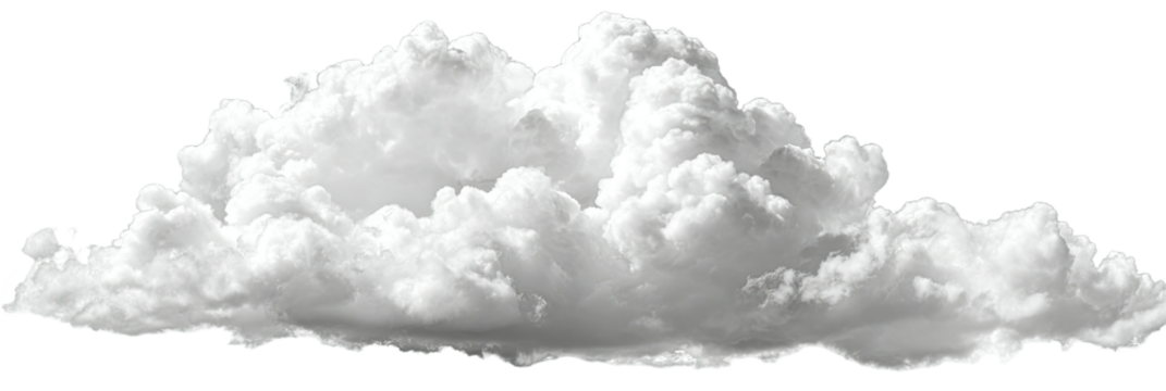 A fluffy cumulus cloud