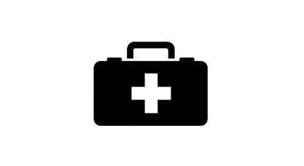 Obraz premium First aid kit icon emergency symbol