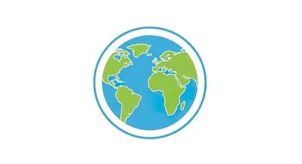 Globe icon earth illustration isolated