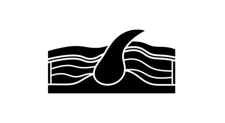 Hair follicle illustration isolated on white