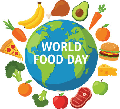 Global Nutrition and Healthy Eating Awareness Celebrating World Food Day with a Diverse Array of Wholesome Foods from Around the Planet