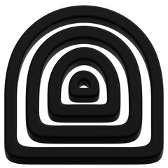 Layered Black Arch Depth