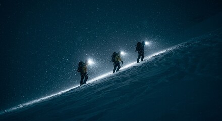Silhouettes of people walking on a city road at sunset with a scenic beach and mountain landscape background