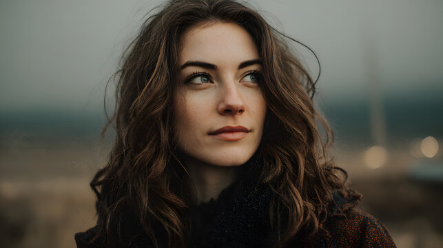 woman beauty look