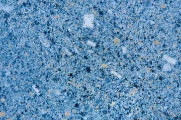 Wall terrazzo texture gray blue of stone granite black white background marble surface pattern sandstone small have mixed sand tile background.