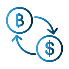 Currency exchange icon design template