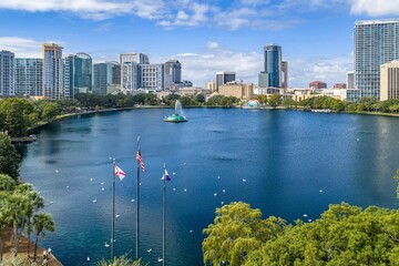 Orlando, Florida Lake Eola downtown