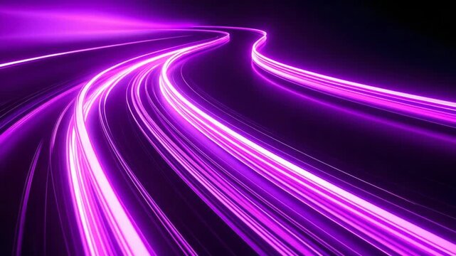 Purple white glowing light trails