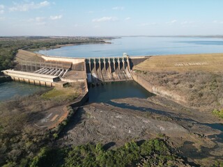 Rio Grande, Brazil, Marimbondo Hydroelectric Power Plant