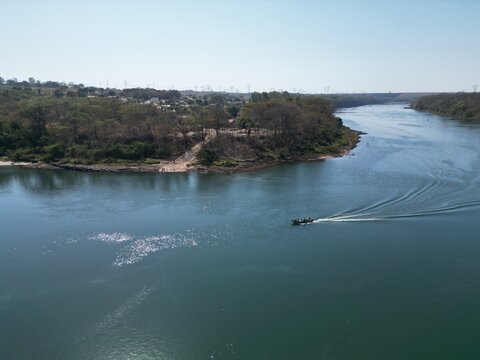 Rio Grande, Brazil, Marimbondo Hydroelectric Power Plant