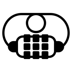 Bike lock icon