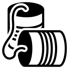 Tin can telephone icon