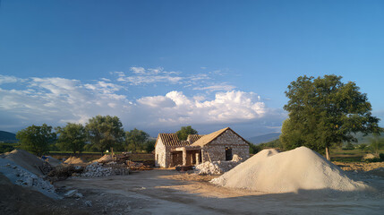 house in the mountains