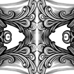 Black And White Pattern Vector. Geometric Retro Vintage Pattern. Repeated And Decorative Design That Can Be Used For Packaging, Decorating, Interior Design, Wallpapers, and Banners.