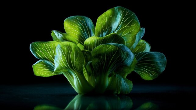 Fresh bok choy close up