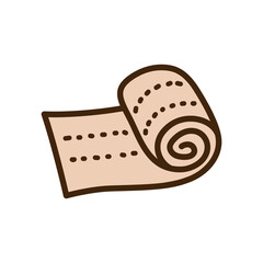 Cartoon Bandage Doodle Illustration on Transparent Background
