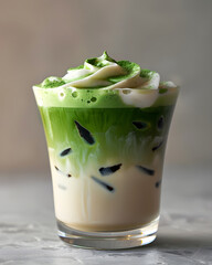 Iced Matcha Cream Latte
