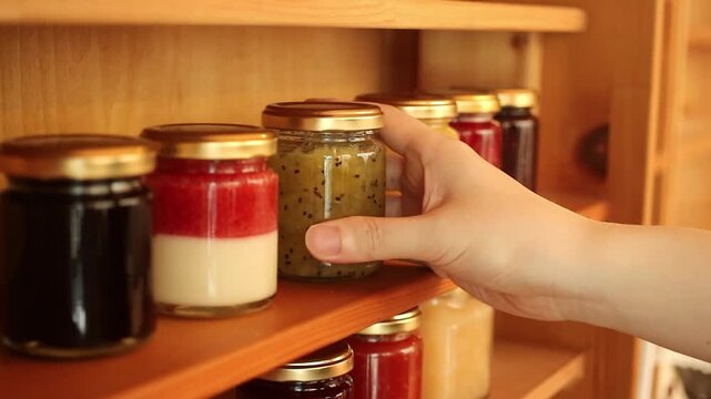 Jam and cupboard,1