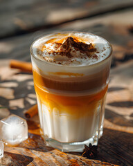 Iced Caramel Cinnamon Latte
