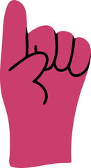 Hands, cute cartoon images, hands doing activities, vector illustrations