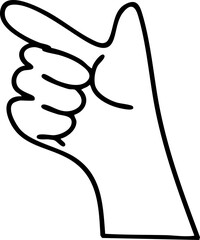 Hands, cute cartoon images, hands doing activities, vector illustrations