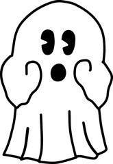 Halloween party cartoon, kids having fun on Halloween, hand drawn illustration, vector