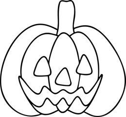 Halloween party cartoon, kids having fun on Halloween, hand drawn illustration, vector