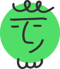 Face, emoji, emotion, abstract, illustration, vector
