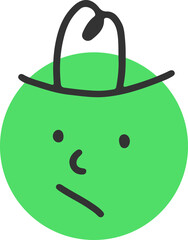 Face, emoji, emotion, abstract, illustration, vector
