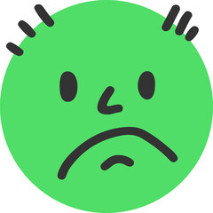 Obraz premium Face, emoji, emotion, abstract, illustration, vector 