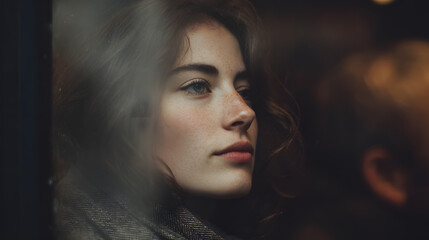 Cute woman look