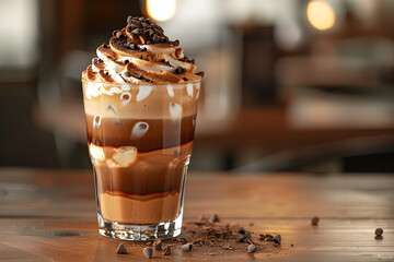 Iced Mocha Caramel Latte