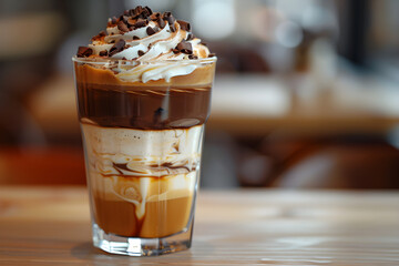 Iced Mocha Caramel Latte