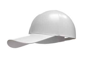 3D cap mockup leather texture isolated on background. Perfect for showcasing branding, embroidery, fashion designs, or apparel designers, logo presentation, product showcase, headgear, headwear