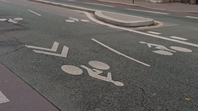 Bicycle Lane Markings on Urban Streets Enhancing Safety and Promoting EcoFriendly Transportation in Cityscape