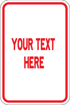 blank frame for signage 
