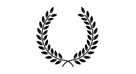 Laurel Wreath Outline Design