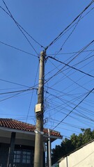 Obraz premium high voltage power lines